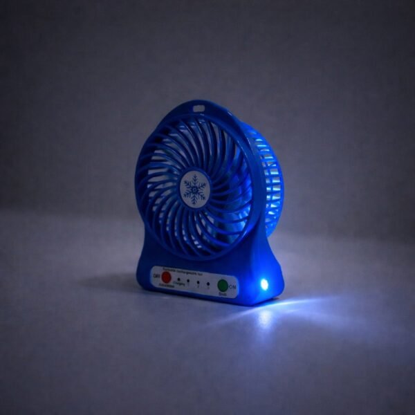 Portable Mini Table Fan – Rechargeable with Detachable Battery