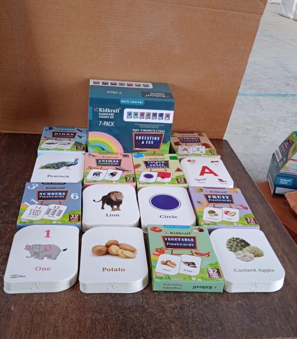 Early Learner Flashcard Set – 224 Durable Educational Cards