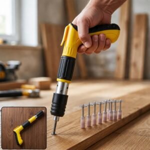 Manual Wall Fastening Nail Gun Tool for Wood Concrete with nails (1 Set)