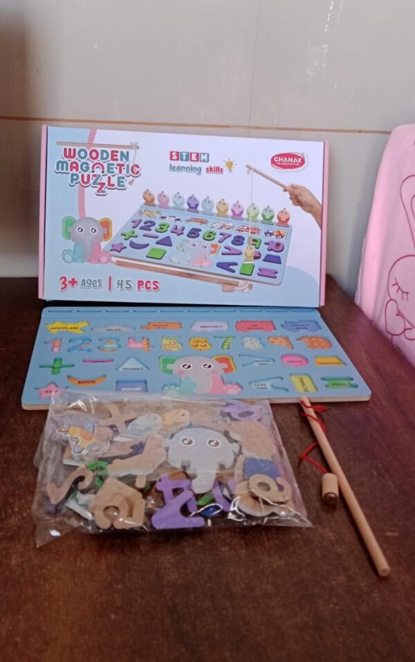 Wooden Number Puzzle – Magnetic Learning Board | Aditi