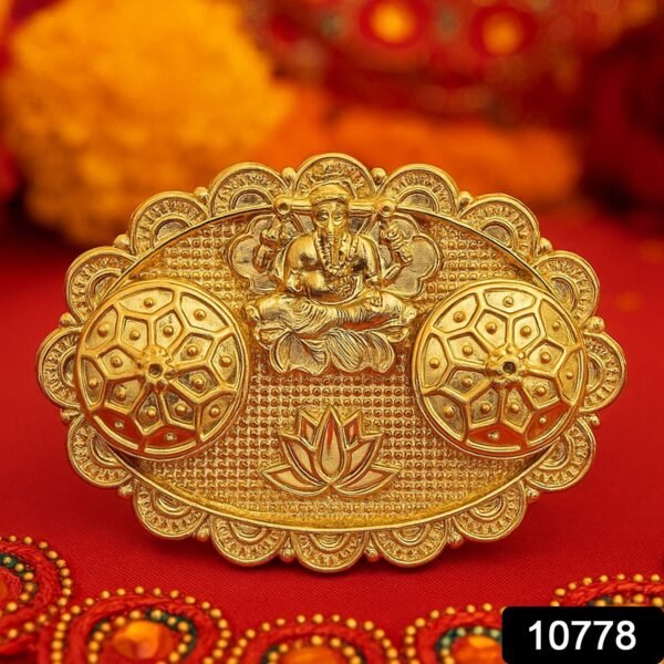 d4b08b9c-ef37-40c1-88e8-9898955112c1 Ganesh Embossed Roli-Chawal Kumkum Chopra – Antique Gold Finish