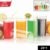 Glossy Plastic Glass Set – Durable 300ml Lightweight Tumblers (6 Pc)