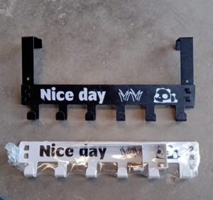 Over Door Hook Rack – 6 Heavy-Duty Carbon Steel | Indo Glow