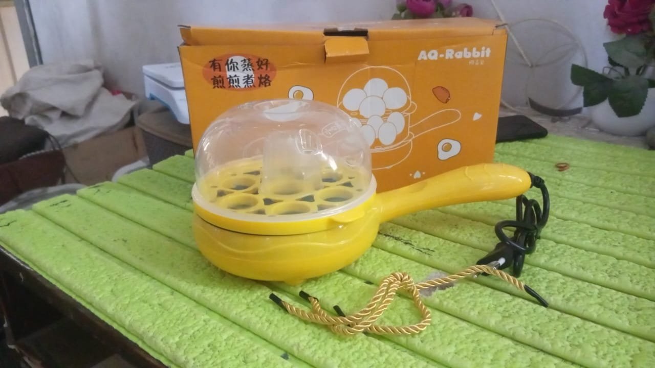 Electric Egg Boiler Frying Pan – 2-in-1 Non-Stick Cooker | Siplix