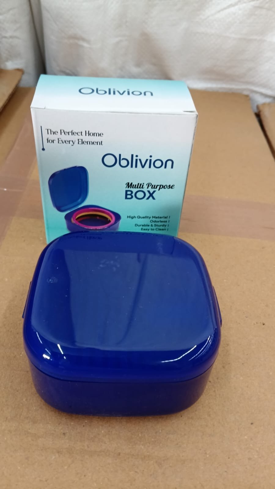 Multi-Purpose Storage Box with Lid – Compact & Durable Organizer