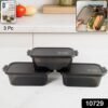 Food Storage Containers – Leakproof Meal Prep Set of 3