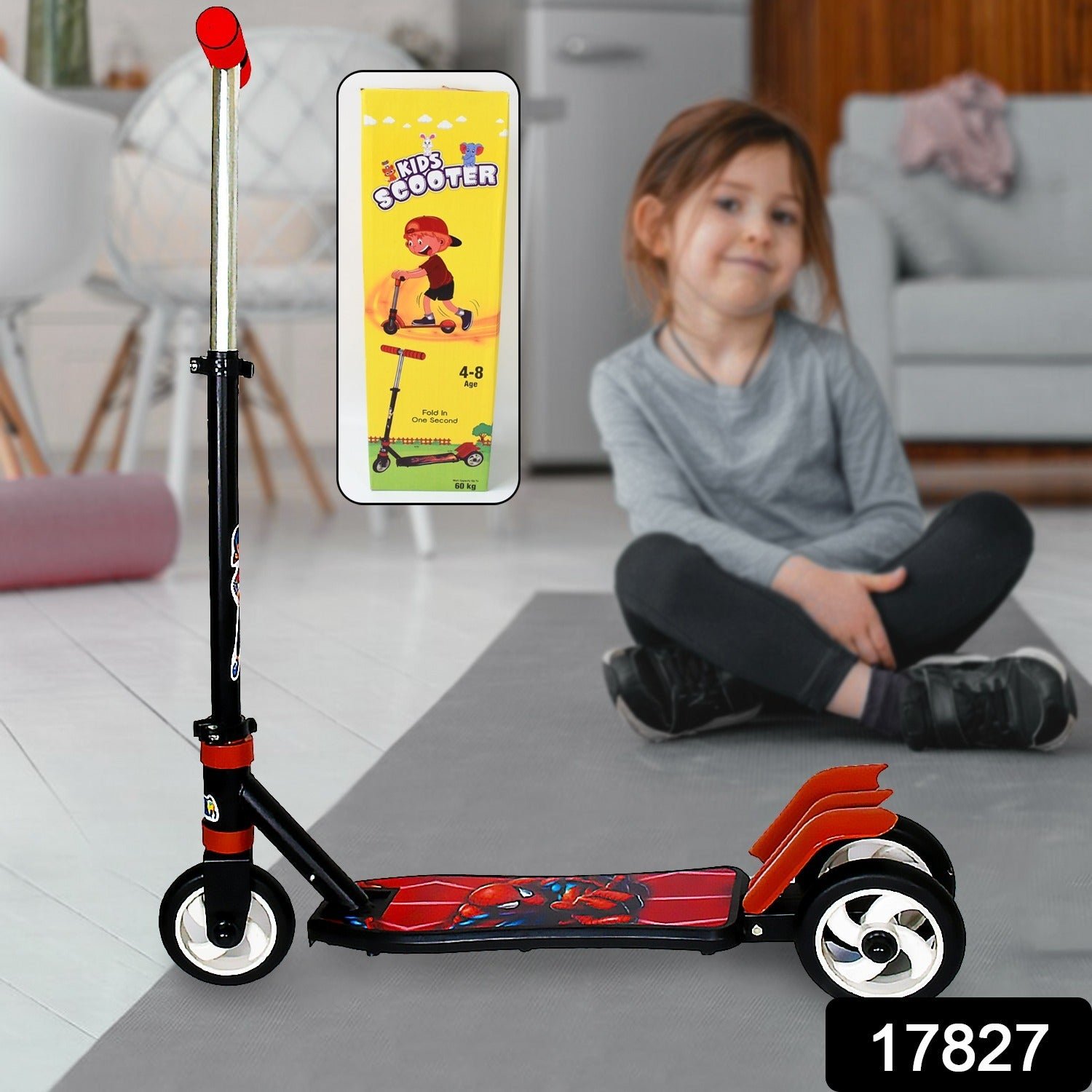 Kids Scooter – 3-Wheel, Adjustable Height & Foldable | Play & Move
