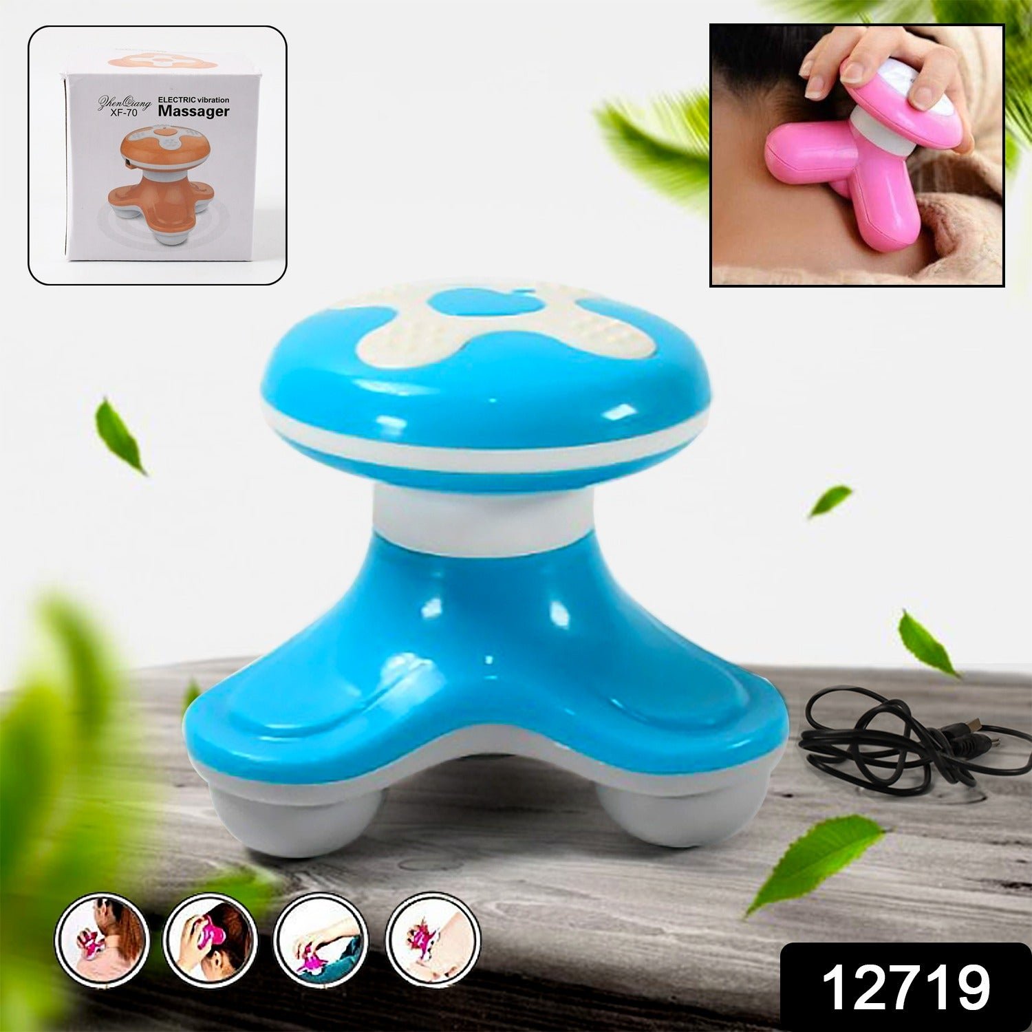 Mini Massager – Portable USB Rechargeable for Muscle Relief | AuriGlam