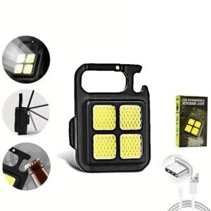 Mini LED Keychain Light 3 Modes Bottle Opener