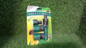 Garden Hose Nozzle Set – 4-Piece Durable Plastic | Grow Garden Tools