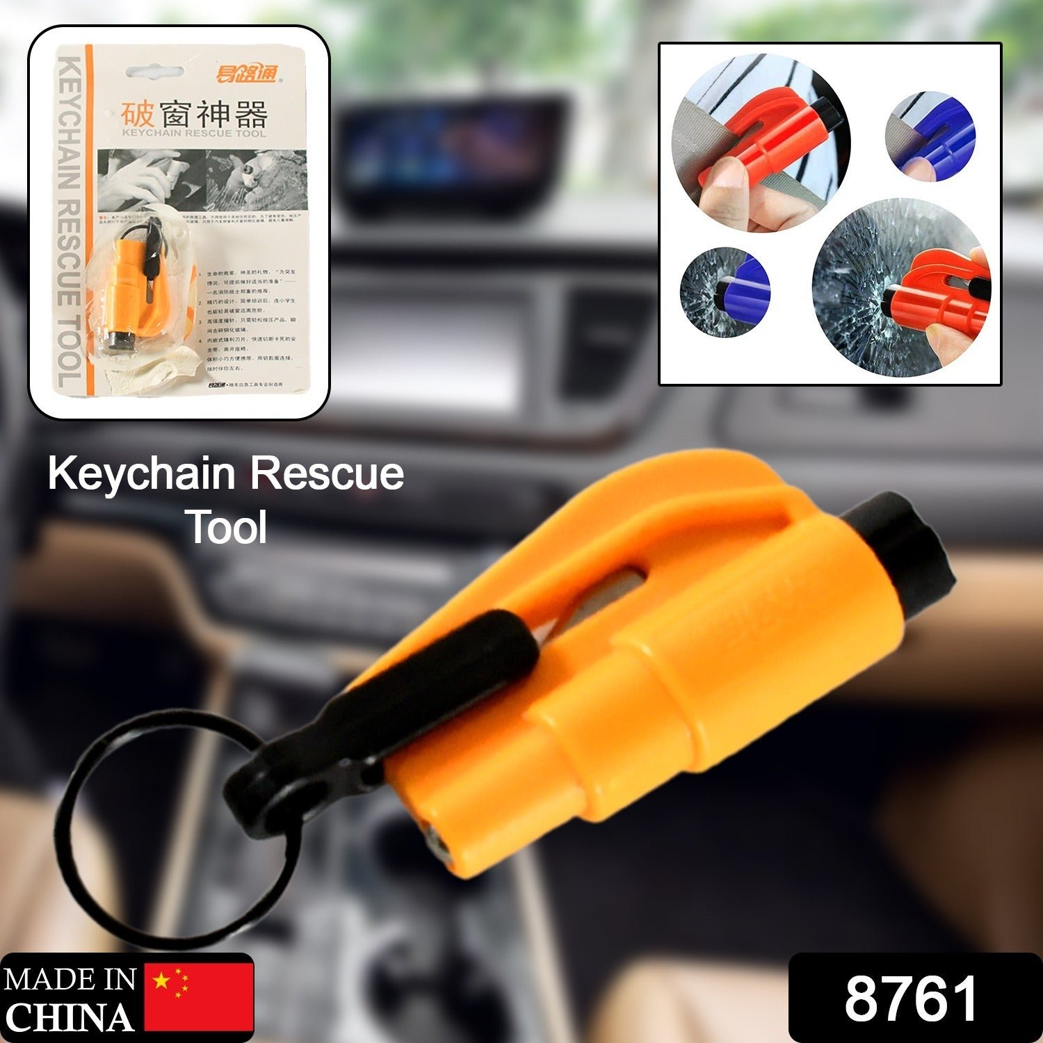 Emergency Safety Cutter – 2-in-1 Car Escape Tool | Safora