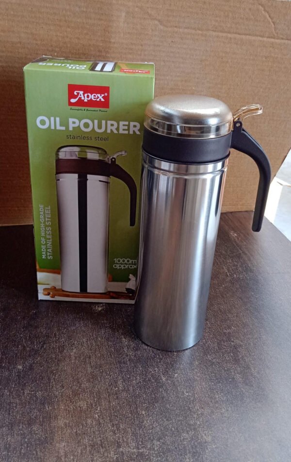 Stainless Steel Oil Pourer – 1000ml Durable Kitchen Dispenser