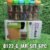 Plastic Spice Jars – Airtight 6-Piece Multicolor Set | Tidy Table