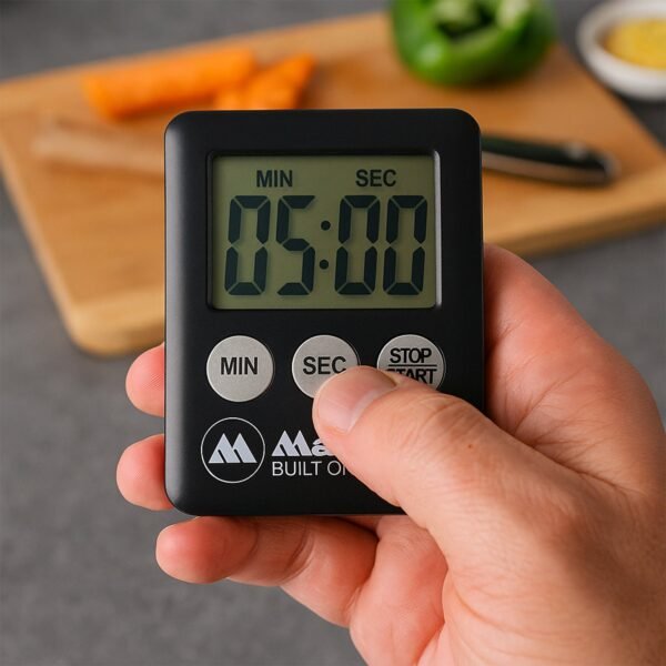 Digital Kitchen Timer – Large Display, Loud Alarm & Magnetic Mount