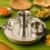 Stainless Steel Pooja Thali Set – Complete 4-Piece Dining Set