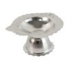 Puja Diya Stand – Stainless Steel Traditional Oil Lamp Holder