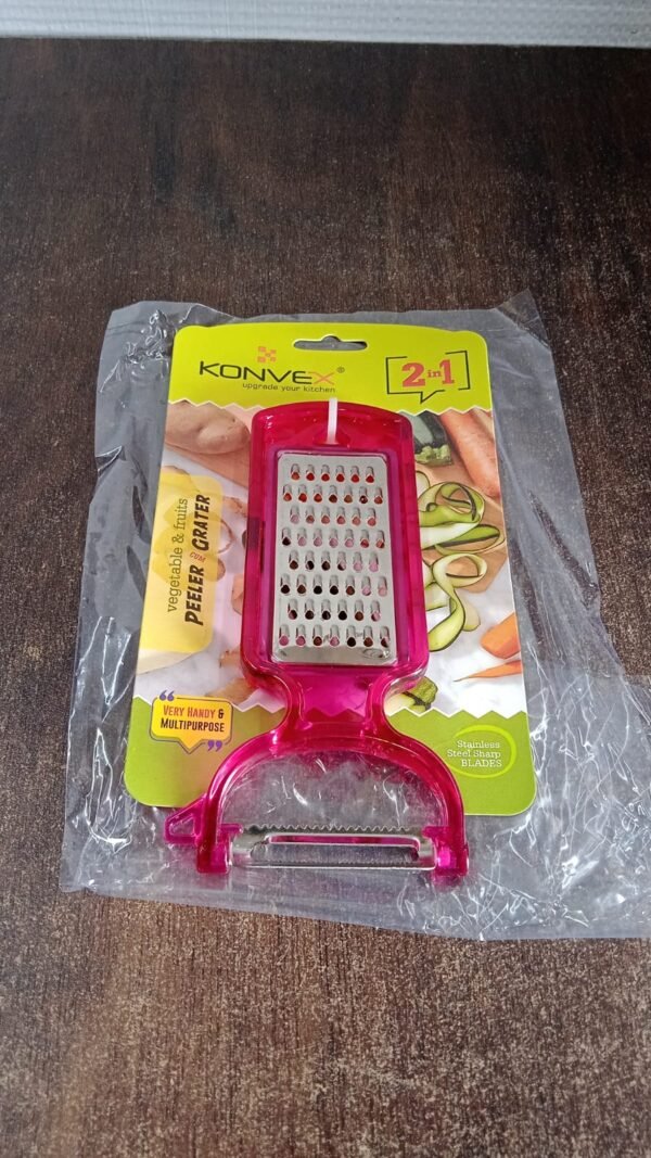 Stainless Steel 2-in-1 Kitchen Peeler for Easy Food Prep