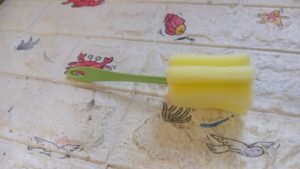 Sponge Cup Washing Brush – 20cm Kitchen Cleaning Tool | Velvet Wipe