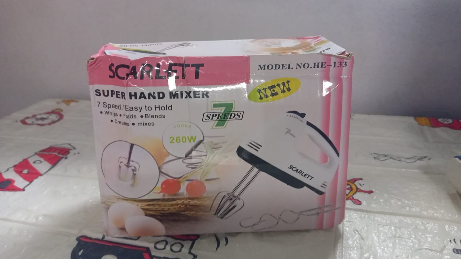 Electric Hand Mixer – 7-Speed with Attachments | XcelCraft