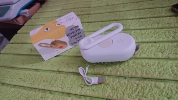 Electric Pet Steam Brush – Hair Removal & Massage | Calm & Curl