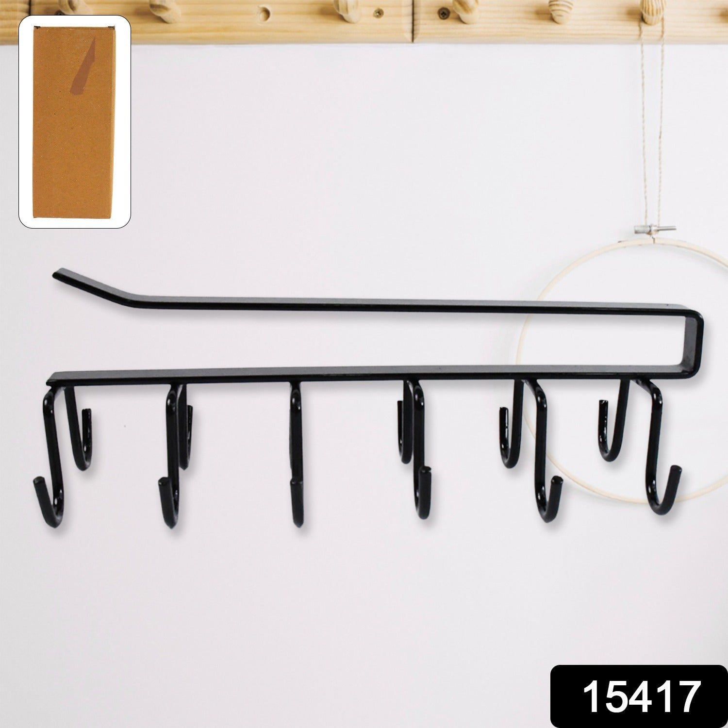 e55c1f7c-c867-4c92-ba0f-352fa769aca1 Double-Row Metal Cup Holder Rack – Space-Saving Kitchen Organizer