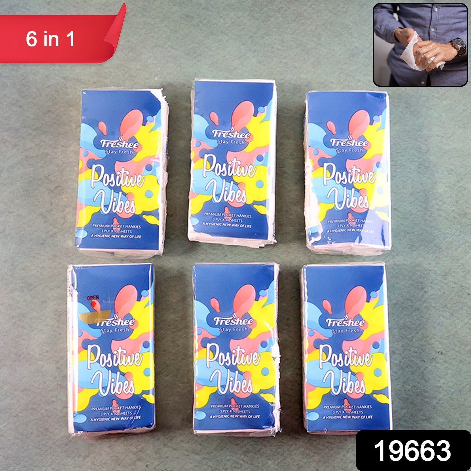 Pocket Tissue Pack – Ultra-Soft, Travel-Friendly 6-Pack