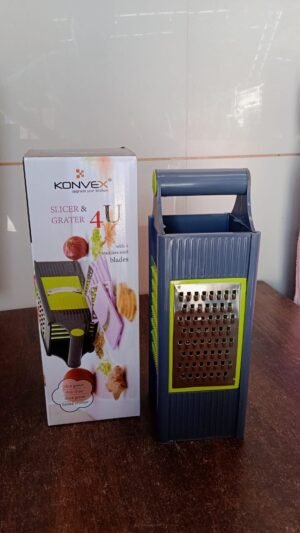 Vegetable Slicer – 4-in-1 Stainless Steel Grater | Konvex