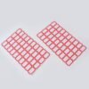 Red Border Label Stickers – Writable, Self-Adhesive 50 Sheets