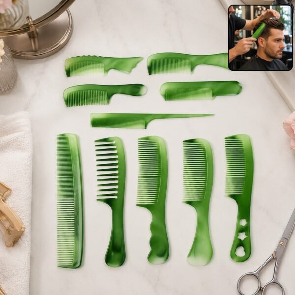 Salon Multipurpose Hair Comb 10 Pc Set Styling Grooming Professional Use (1 Set)