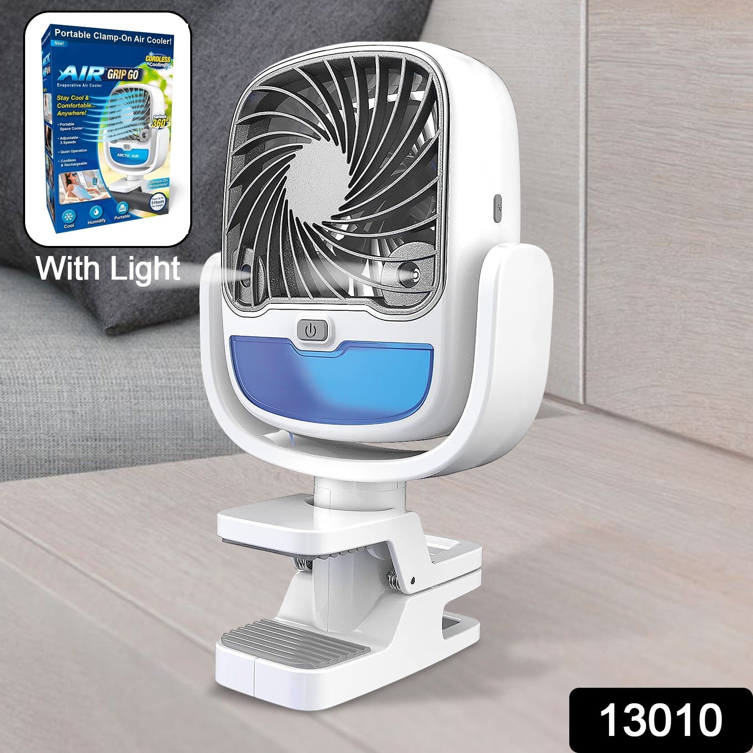 Portable Air Cooler – 3-Speed USB Rechargeable Fan | Velvet Wheels