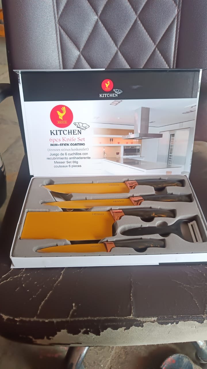 Professional Kitchen Knife Set – 6-Piece Stainless Steel Blades