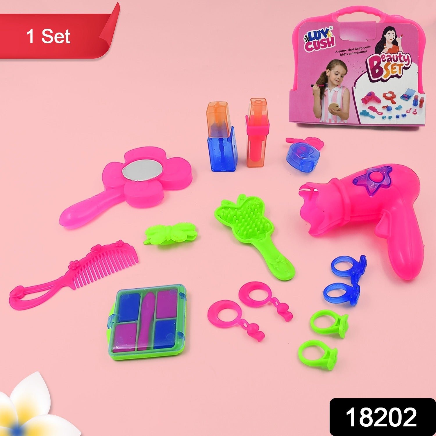 Kids Beauty Set – Portable Pretend Play Makeup Kit | Little Learners