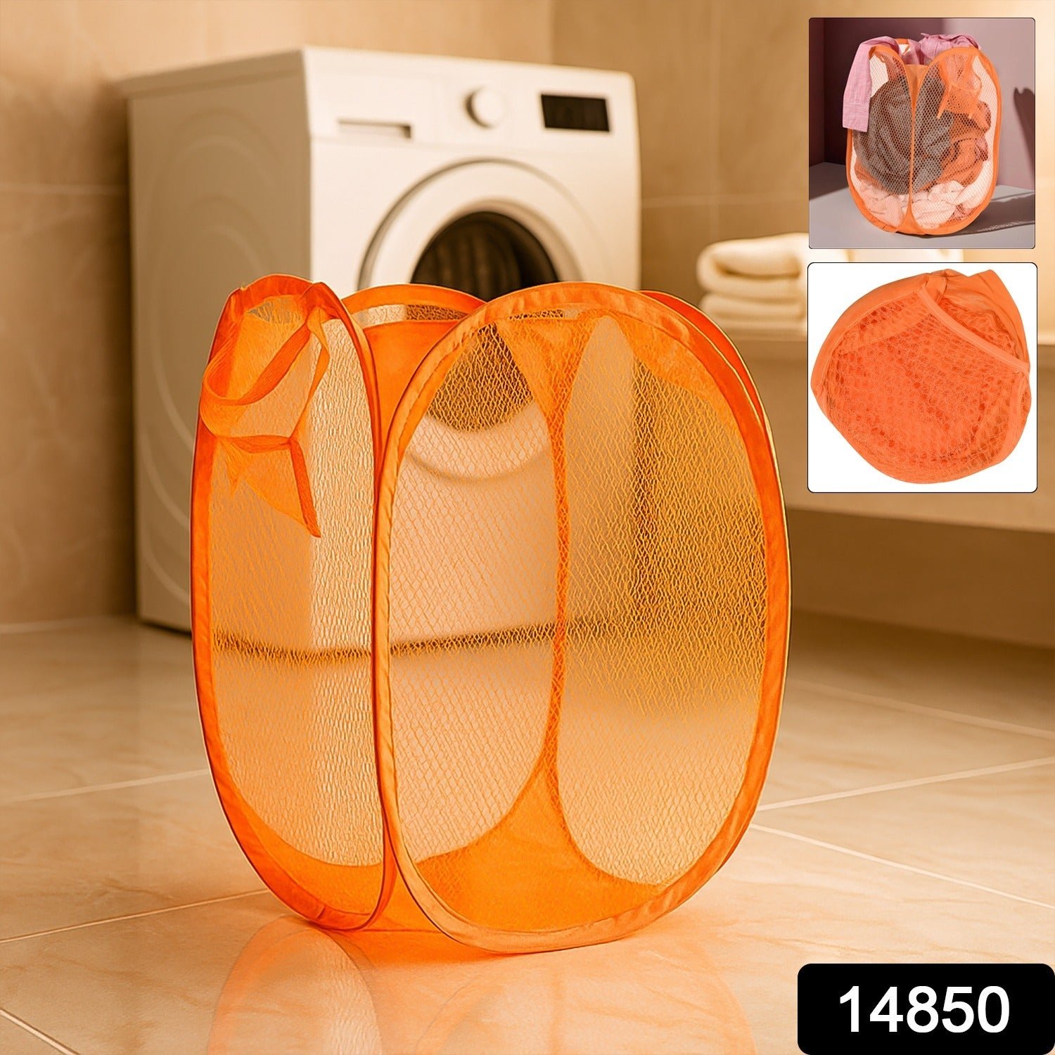 Foldable Mesh Laundry Basket – Lightweight, Breathable Hamper
