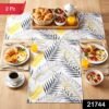 ea790caf-df99-48d1-ab45-ac99510b2c7b Reversible Dining Table Placemat – Elegant Leaf Design