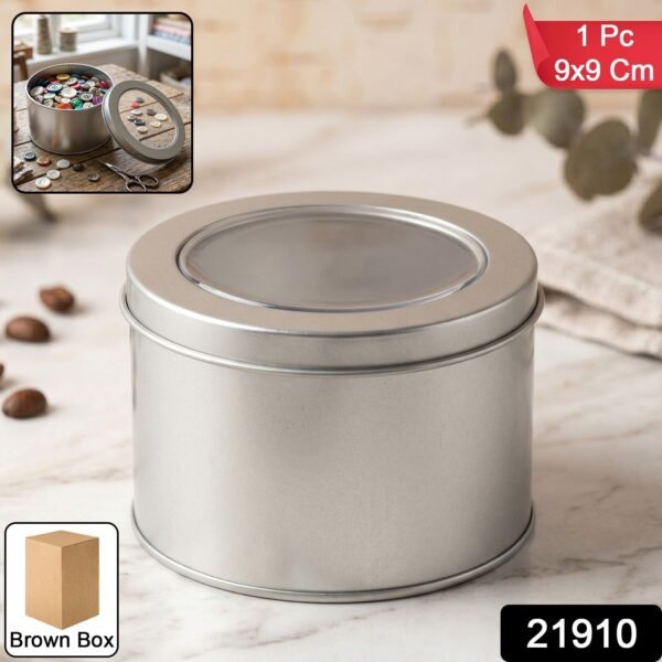 Round Metal Storage Tin Box – Compact organiser & gift box