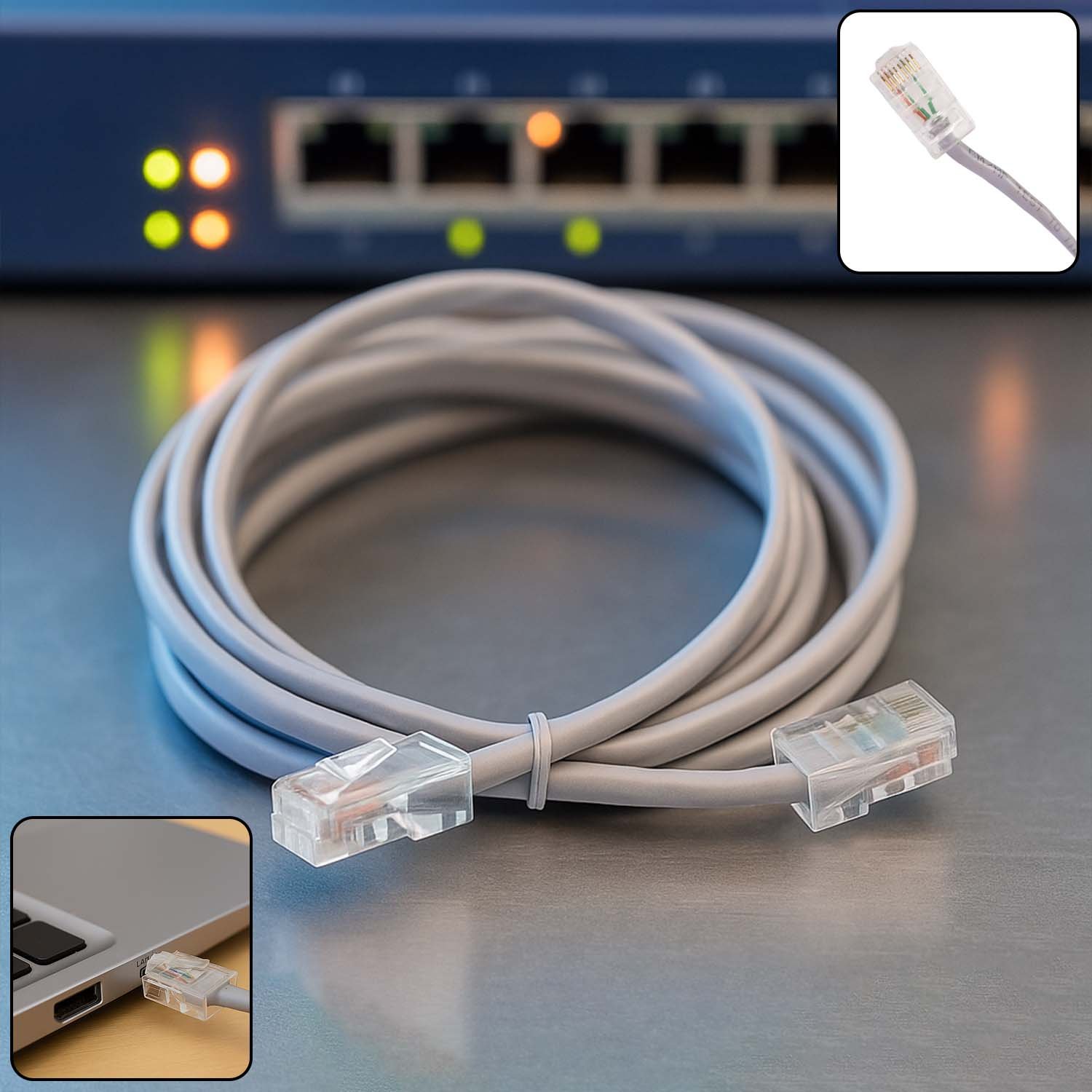 Ethernet Cable 1.5m – High-Speed Wired Internet Connectivity