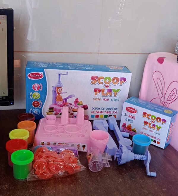 Play Dough Set – Ice Cream Maker & Scoop Kit | Aditi
