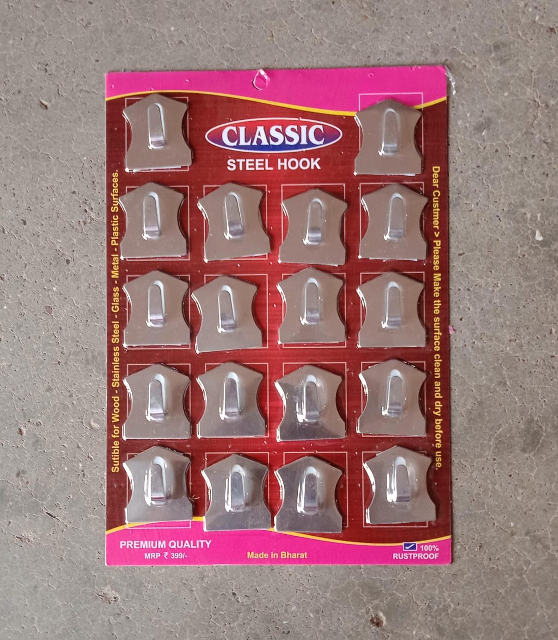 Stainless Steel Wall Hooks – 18 Pc Heavy Duty Set | Styleva