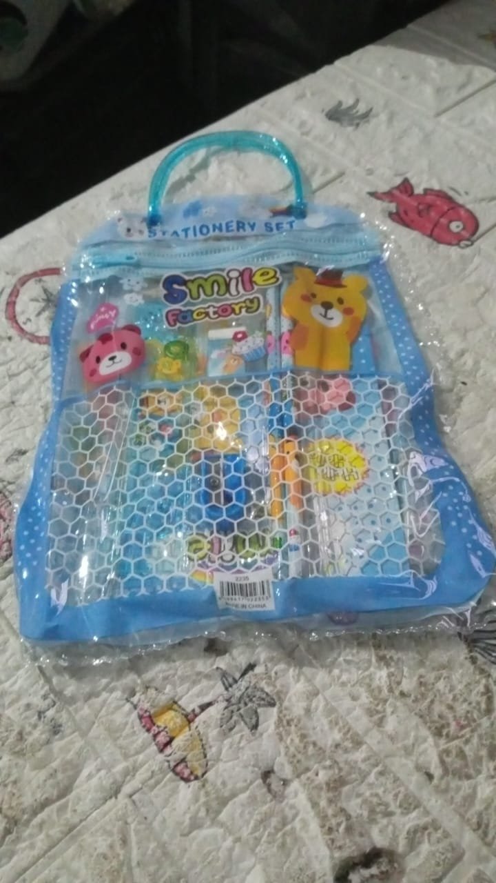 Kids Stationery Kit – 6-Piece Cartoon Set for School | TinyTrendy