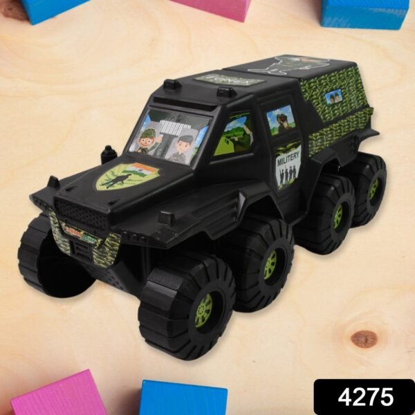 Military Toy Car – 8-Wheel Plastic Army Vehicle | Brain Horizon