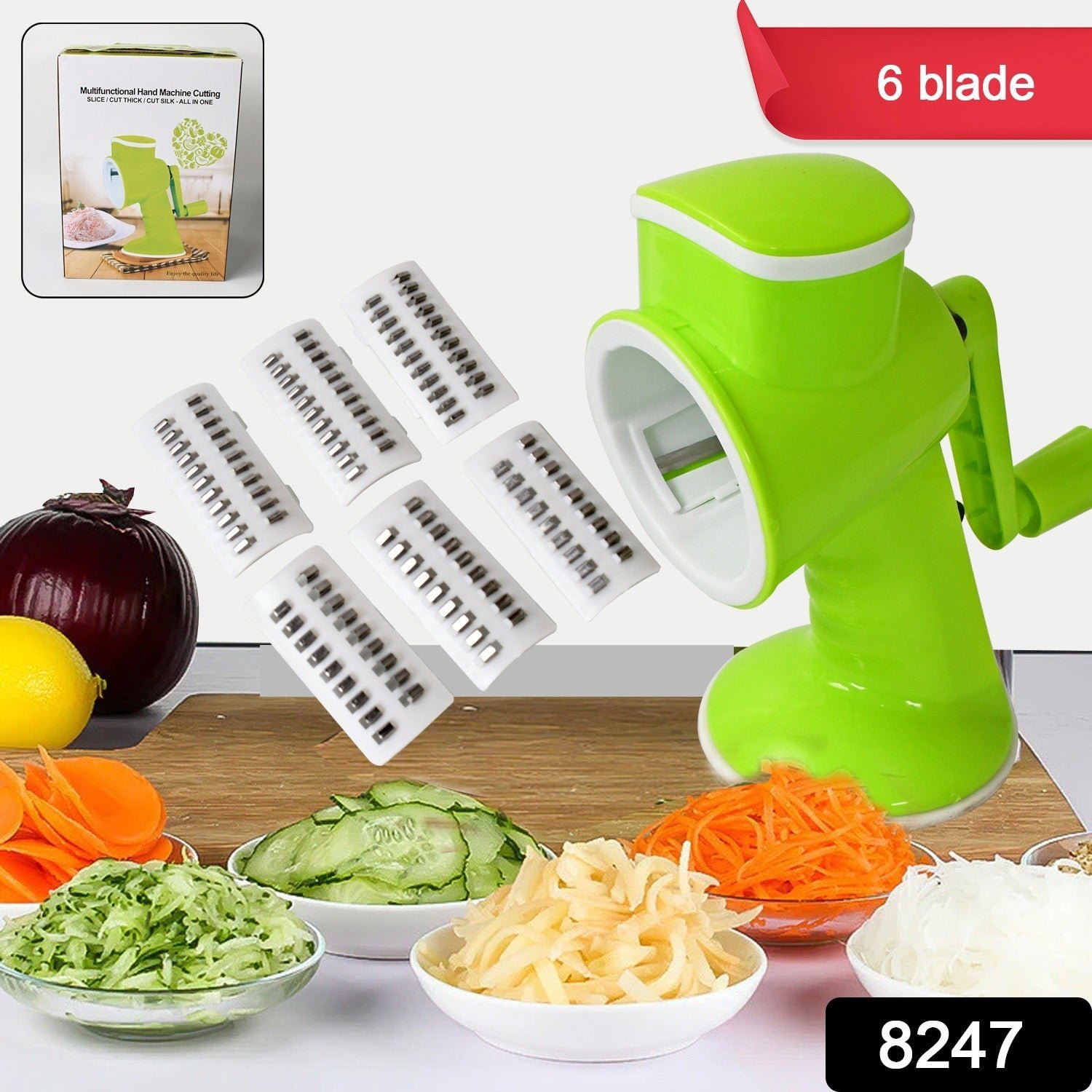 Vegetable Cutter – 6-in-1 Multi-Function Slicer for Kitchen | Quickslice