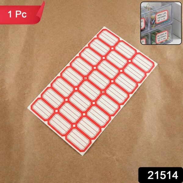Self-Adhesive Label Stickers – Durable Rectangular for Organisation