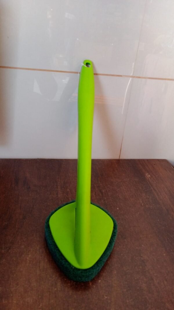 Long Handle Scrubber – Triangular Sponge Pad for Deep Cleaning | Pro Clean