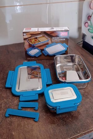 Stainless Steel Lunch Box – Durable Leak-Proof 2 Pc Set