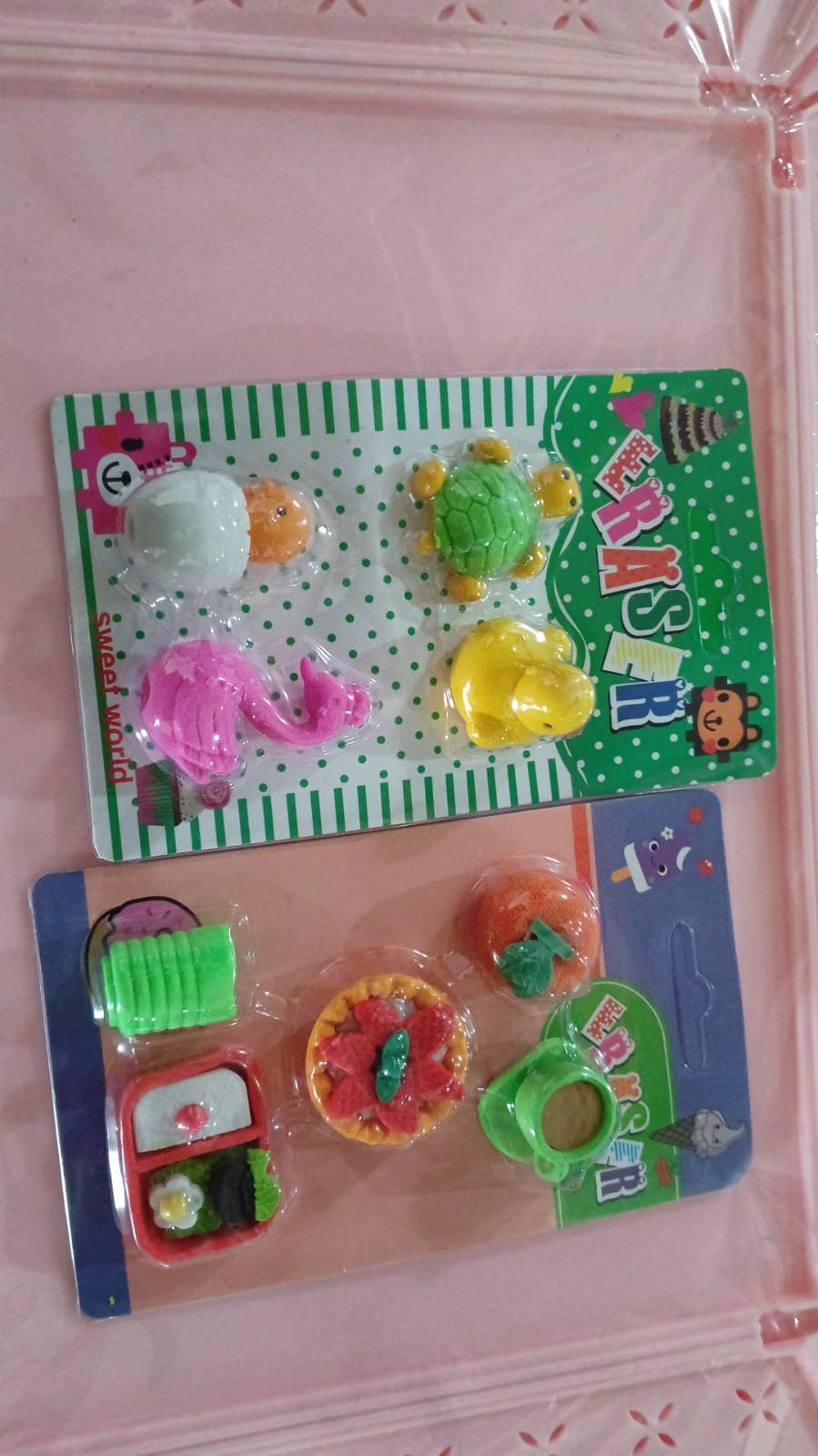 f68f3804-cfa9-446d-af27-7b6bd57a78df 3D Erasers for Kids – Fun & Colorful Novelty Set | Colorful Creations