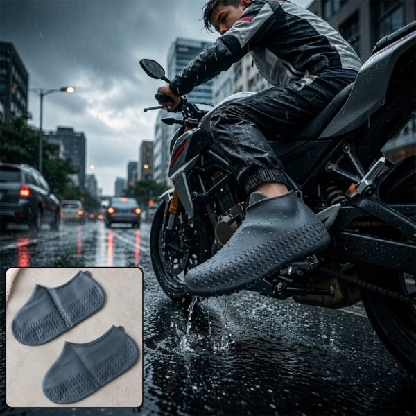Waterproof Silicone Rain Shoe Cover 22 cm Small