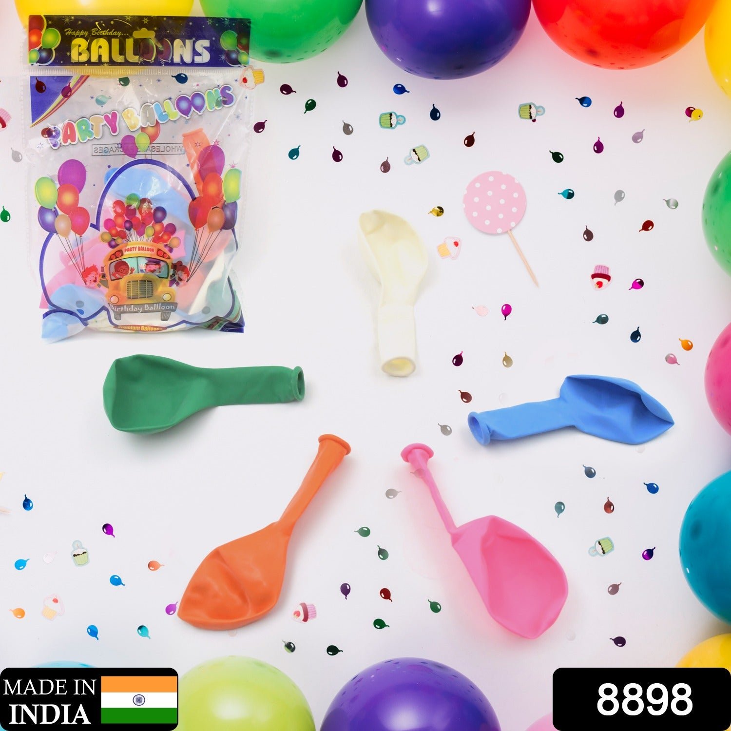 Party Balloons – 24 Pcs Multicolor Latex Set | Play & Move