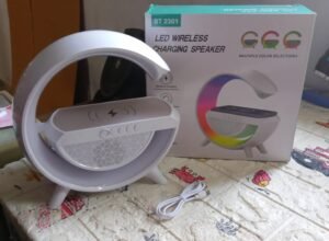 LED Night Lamp with Bluetooth Speaker – Wireless Charging | Indo Glow