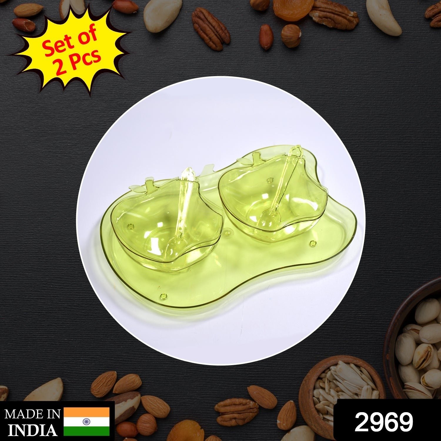 Apple Shape Serving Set – 2Pc Dinnerware | Indo Glow