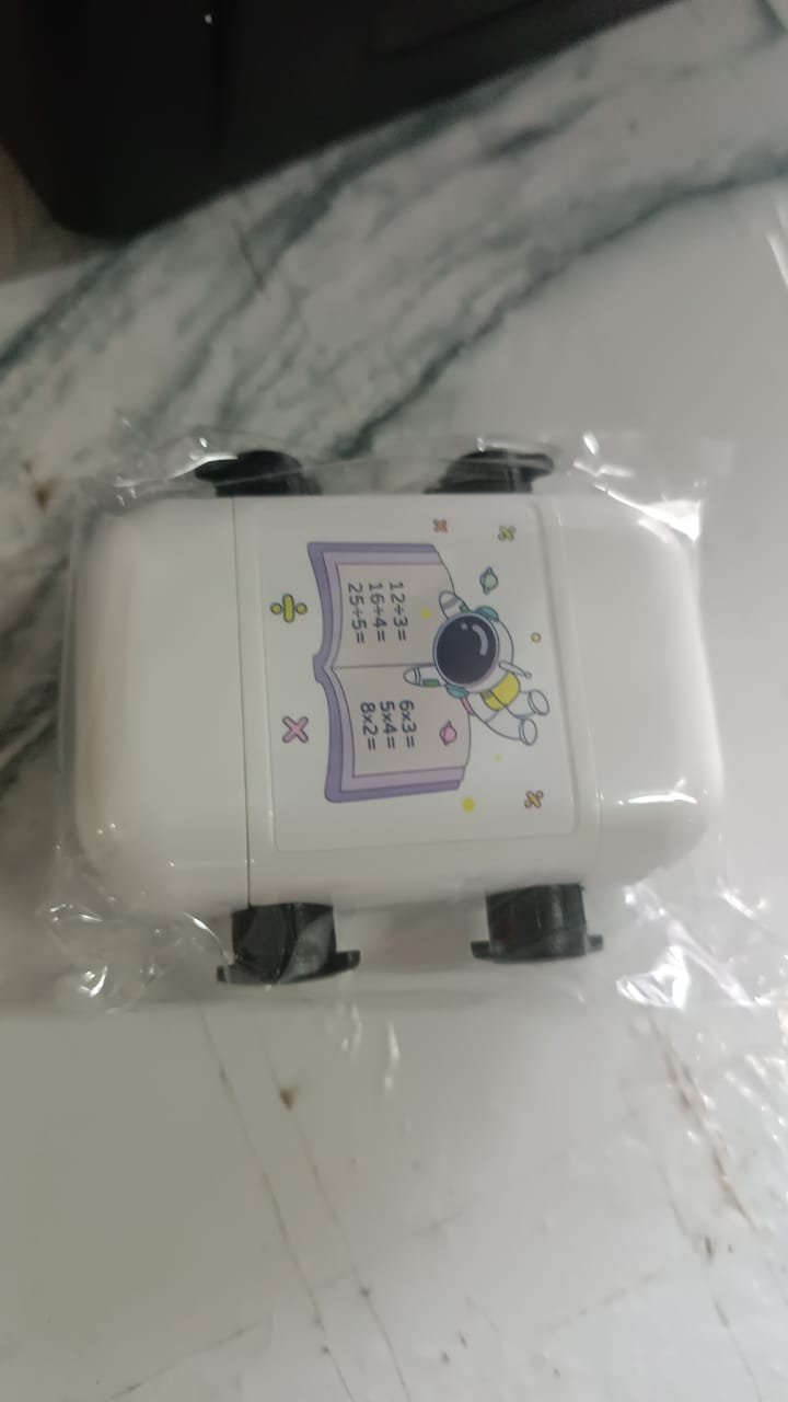 Math Problem Rolling Stamp – Fun Astronaut Educational Toy